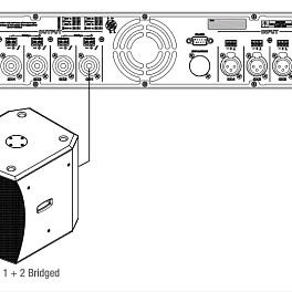 AUDAC SMQ750, четырехканальный низкоомный усилитель